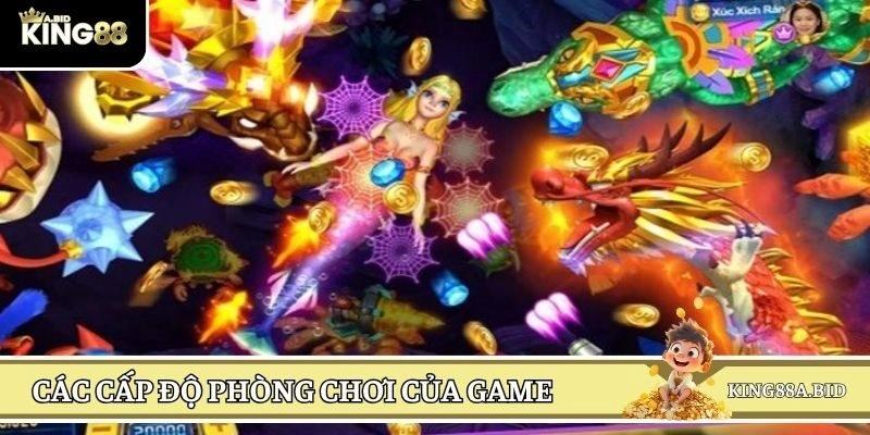 Các level game trong JDB bắn cá long vương