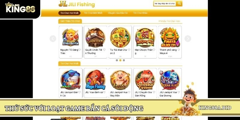 Thử sức với loạt game bắn cá sôi động